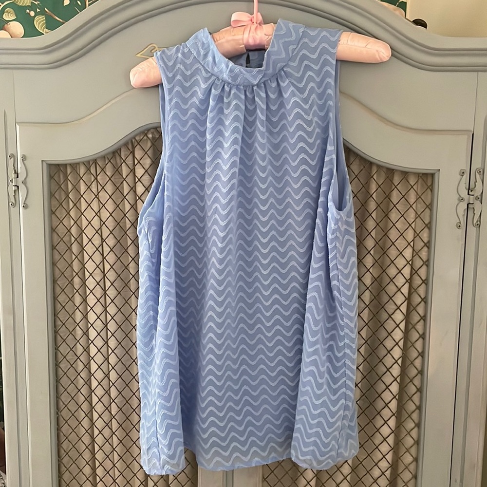 Anthropologie Light blue sleeveless top, never worn with tags